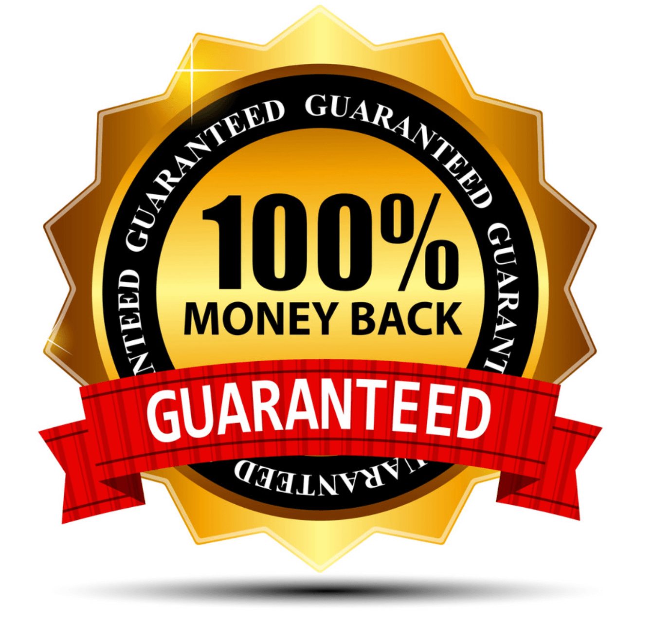100% money back guarantee.